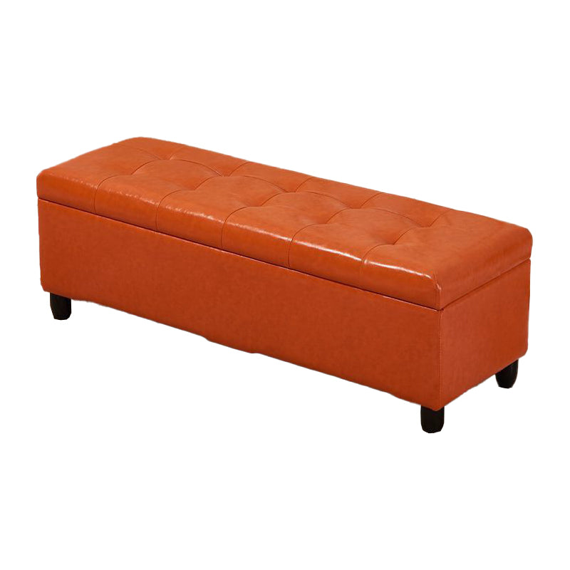 15.7"W Mid-Century Modern Bench Cushioned Tufted Seating Bench