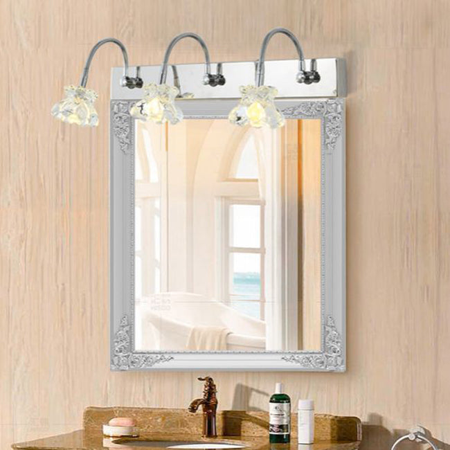 Metal Geometric Bath Light Contemporary Style Multi Lights Vanity Sconce