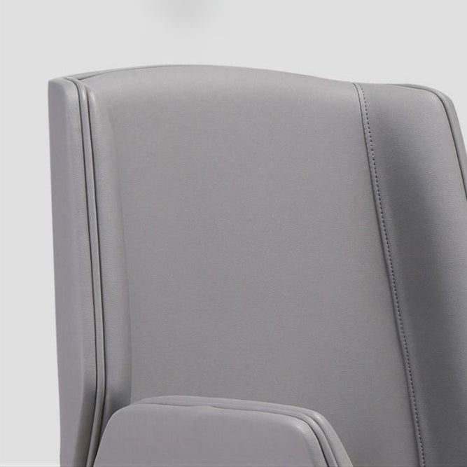 Contemporary Faux Leather Ergonomic Chair Mid-Back Conference Swivel Chair