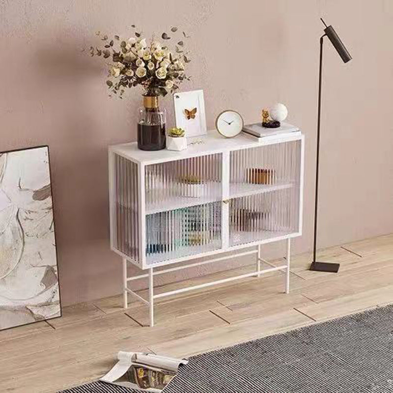 Glass Door Display Cabinet Multi-shelf Storage Cabinet for Living Room