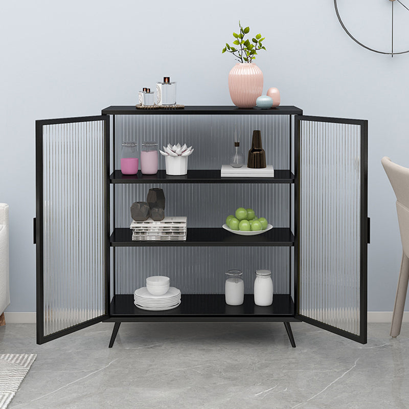 Multi-shelf Display Cabinet Industrial Storage Cabinet for Dining Room