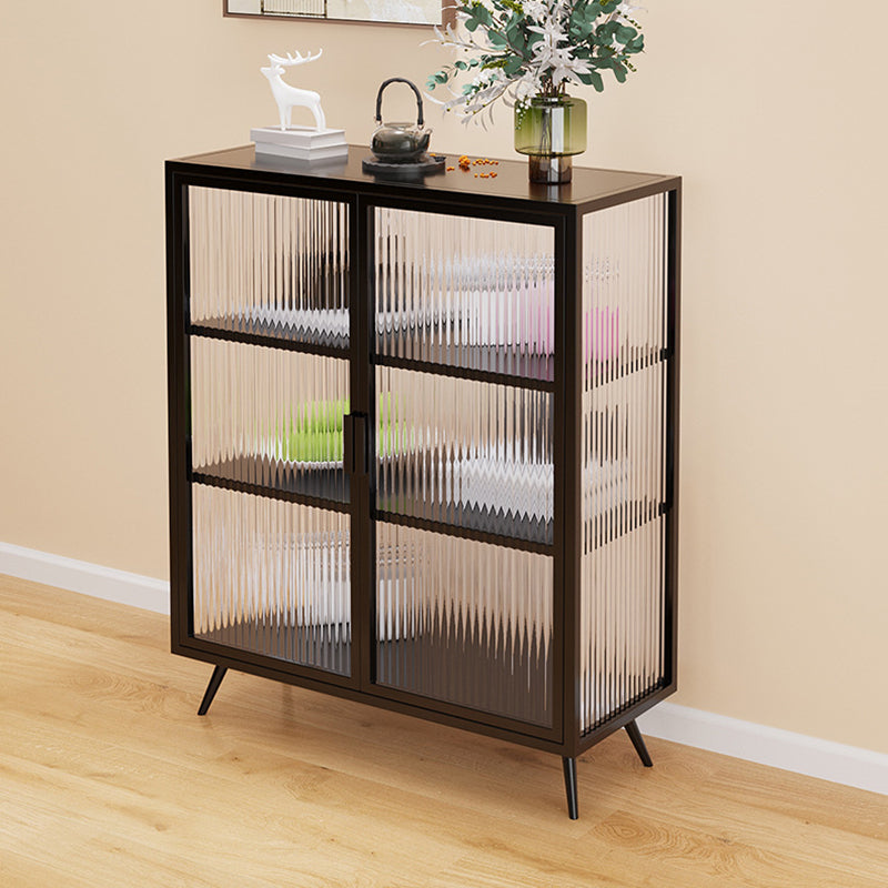 Multi-shelf Display Cabinet Industrial Storage Cabinet for Dining Room