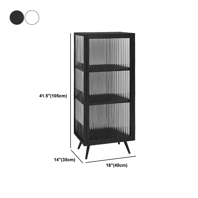 Multi-shelf Display Cabinet Industrial Storage Cabinet for Dining Room