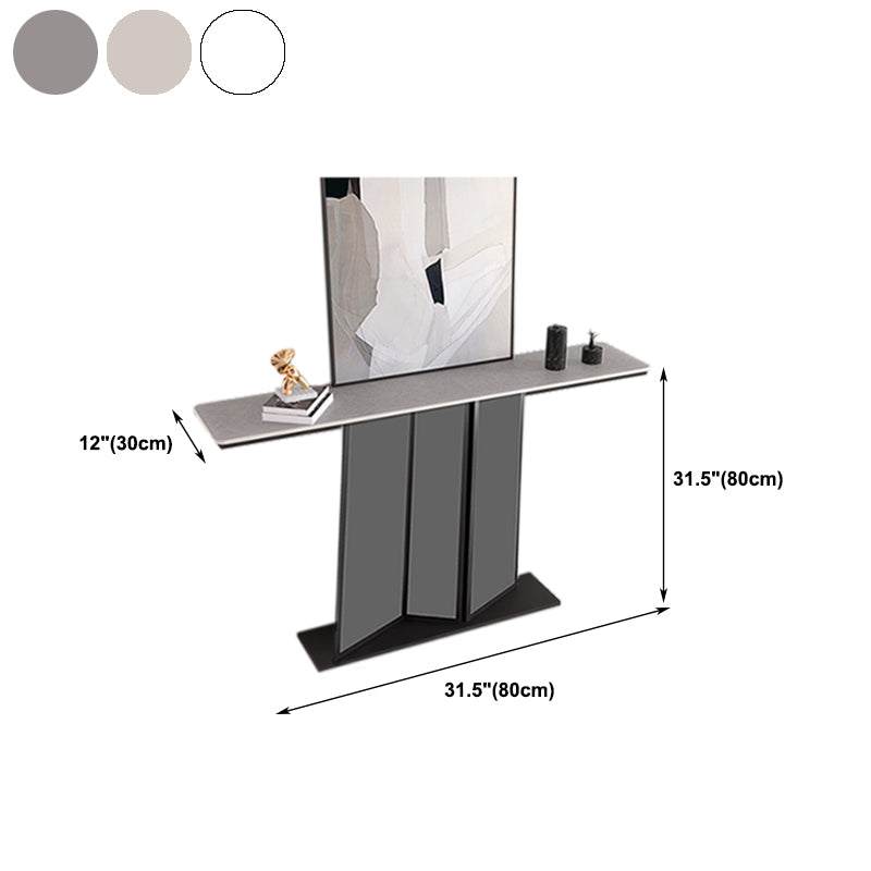 Contemporary Slate Console Table 11.8" W Scratch Resistant Console