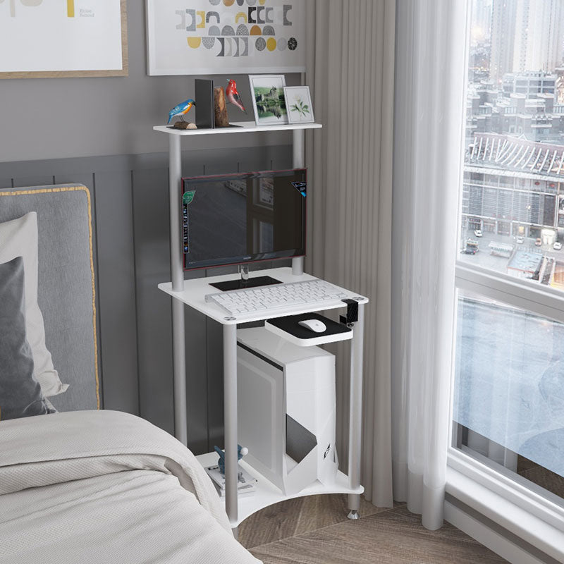 Bedroom Rectangular Office Desk Contemporary Glass Computer Desk