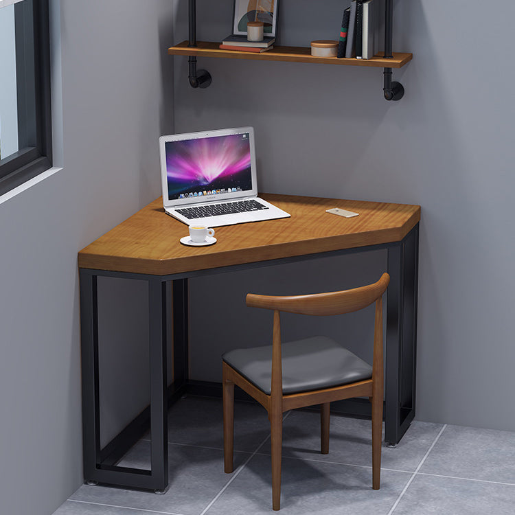 Sled Wooden Writing Desk Industrial Corner Office Desk for Home