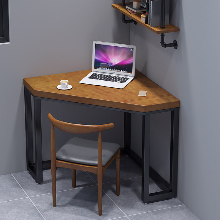 Sled Wooden Writing Desk Industrial Corner Office Desk for Home