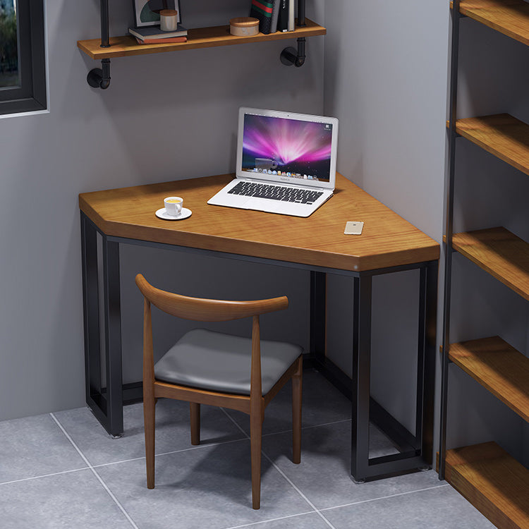 Sled Wooden Writing Desk Industrial Corner Office Desk for Home