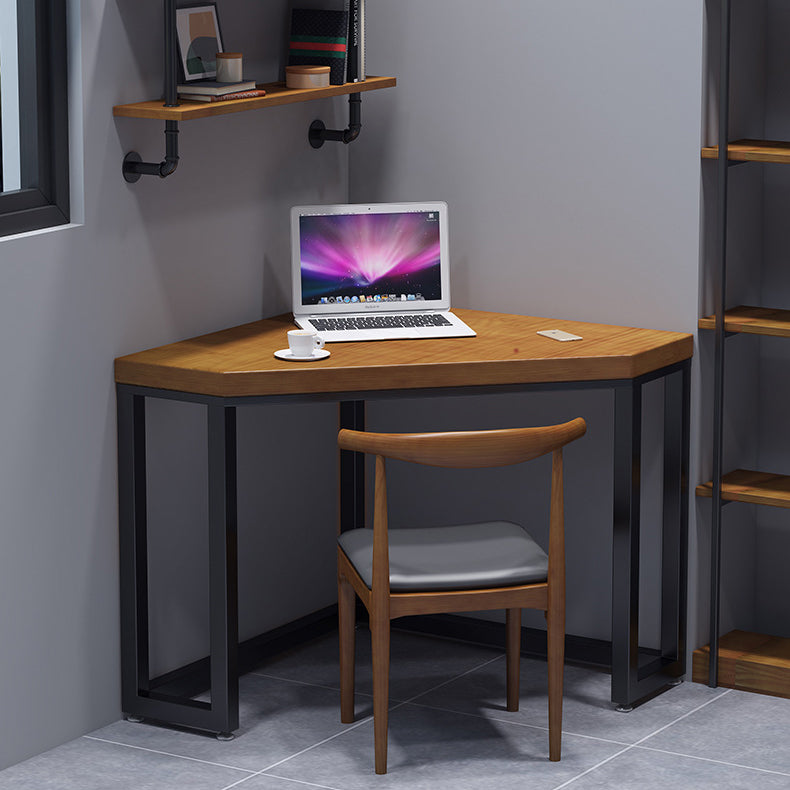 Sled Wooden Writing Desk Industrial Corner Office Desk for Home