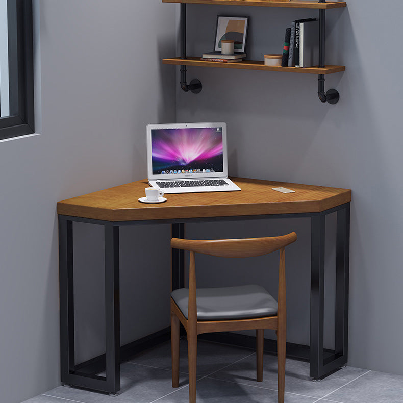 Sled Wooden Writing Desk Industrial Corner Office Desk for Home