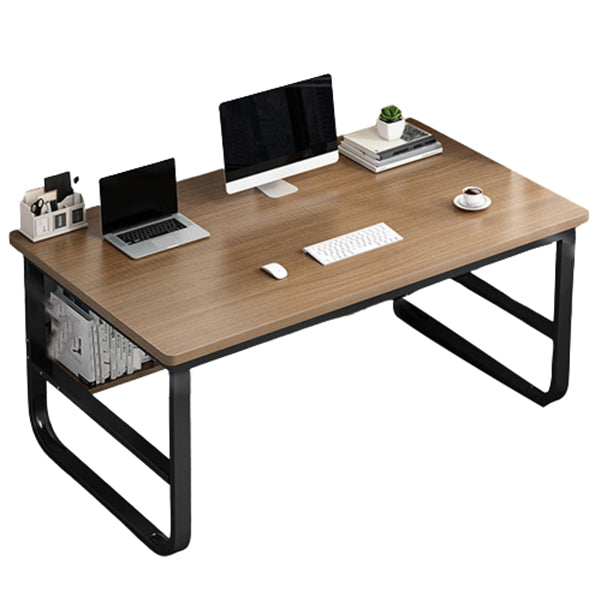 Metal and Wooden Writing Desk Rectangular Office Desk for Dormitory