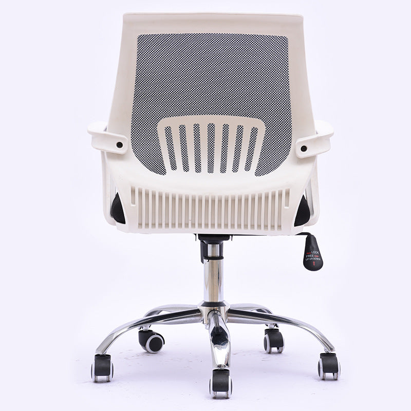 Contemporary Microfiber Adjustable Ergonomic Chair Mid-Back Conference Arm Chair