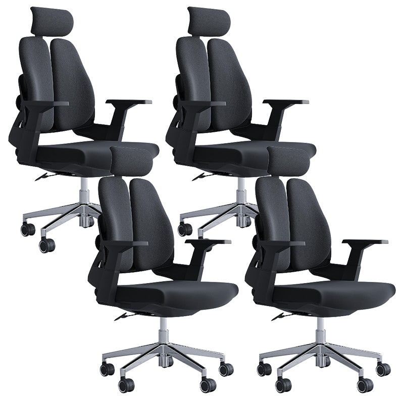 Modern Office Chair with Wheels High-Back Adjustable Arms Mesh Desk Chair