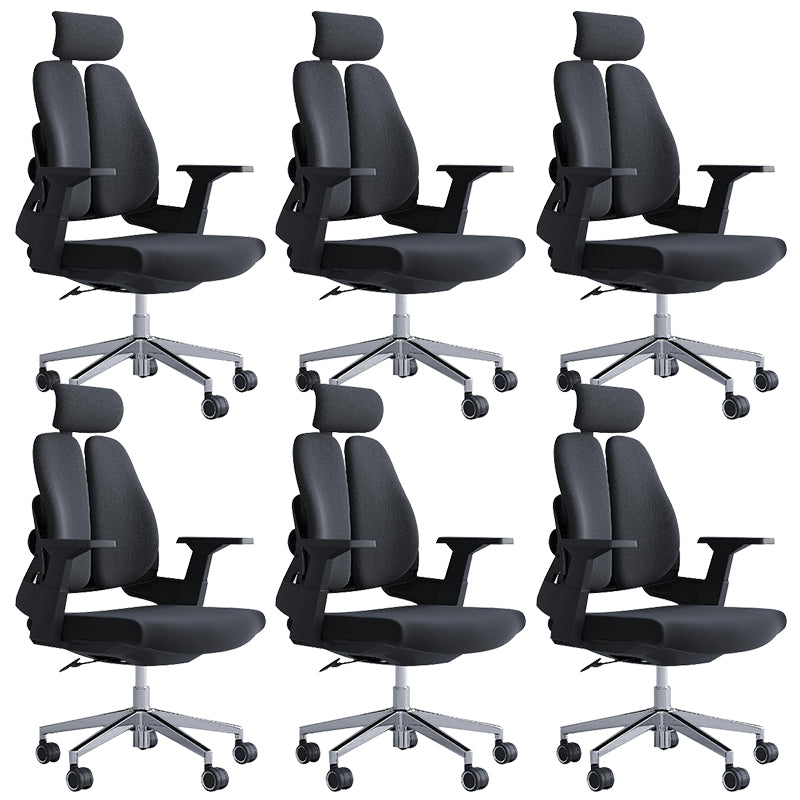 Modern Office Chair with Wheels High-Back Adjustable Arms Mesh Desk Chair