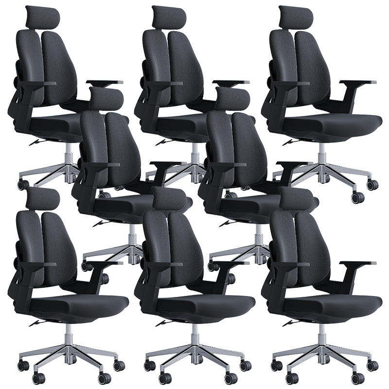 Modern Office Chair with Wheels High-Back Adjustable Arms Mesh Desk Chair