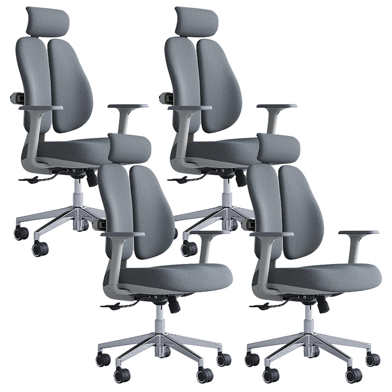 Modern Office Chair with Wheels High-Back Adjustable Arms Mesh Desk Chair