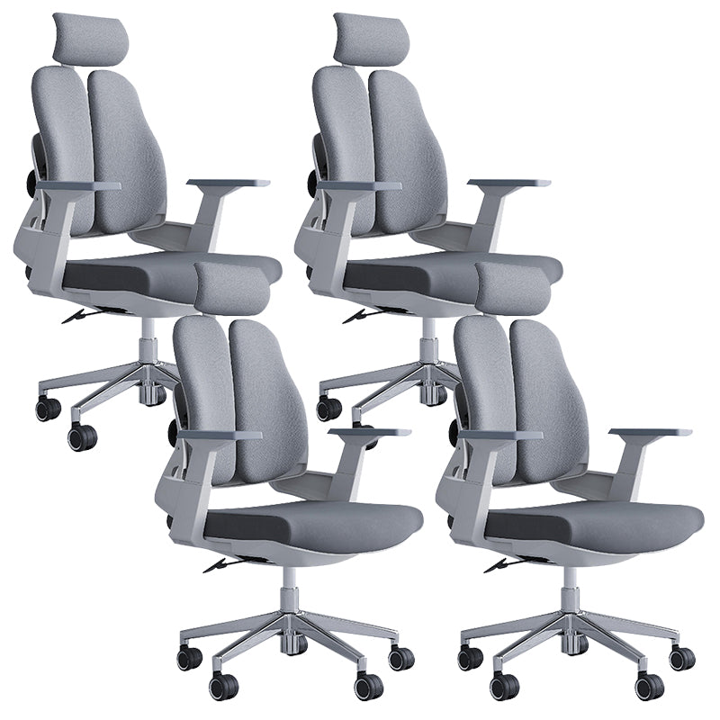 Modern Office Chair with Wheels High-Back Adjustable Arms Mesh Desk Chair