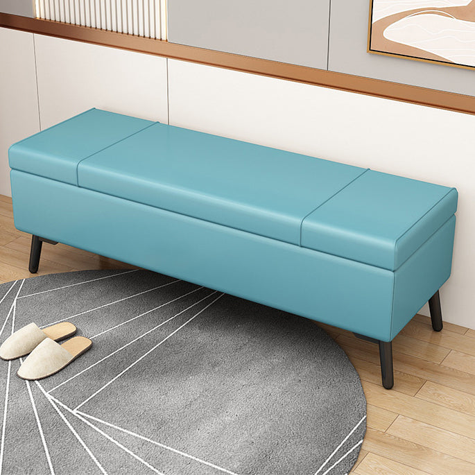 Modern Seating Bench 15.75 Inch Wide Foam Cushioned Bench with Flip Top