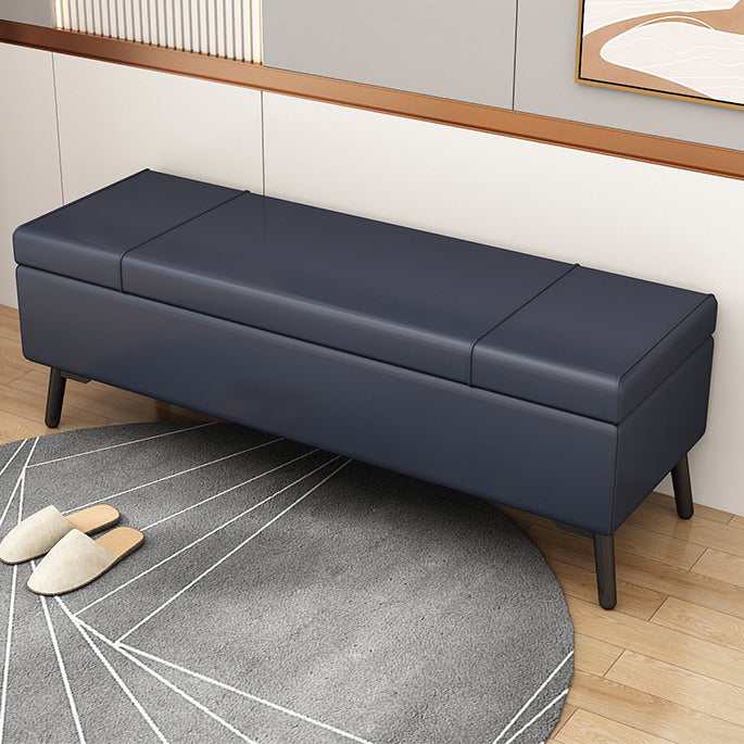 Modern Seating Bench 15.75 Inch Wide Foam Cushioned Bench with Flip Top