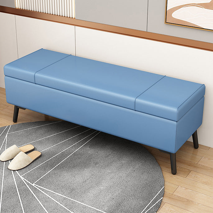 Modern Seating Bench 15.75 Inch Wide Foam Cushioned Bench with Flip Top