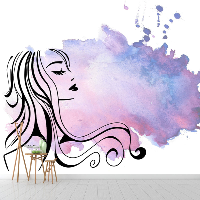 Environment Friendly Mural Wallpaper Character Illustration Indoor Wall Mural