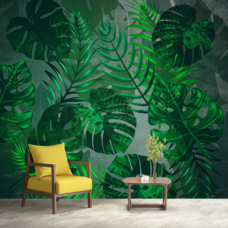 Illustration Plant Decoration Mural Mildew Resistant Wallpaper Sleeping Room Wall Mural