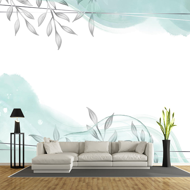 Illustration Stain Resistant Mural Wallpaper Plant Decoration Living Room Wall Mural