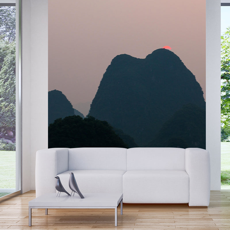 Stain Resistant Mountain Wallpaper Photography Living Room Decorative Wall Mural