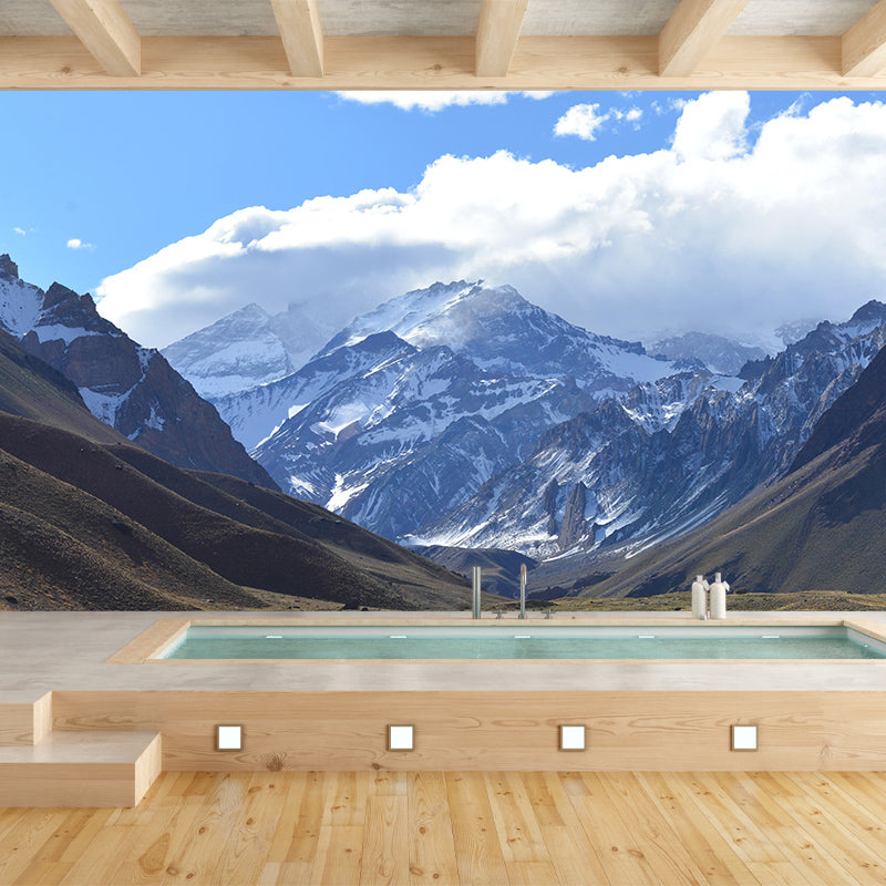 Stain Resistant Wall Mural Photography Environmental Modern Mountain Wall Mural