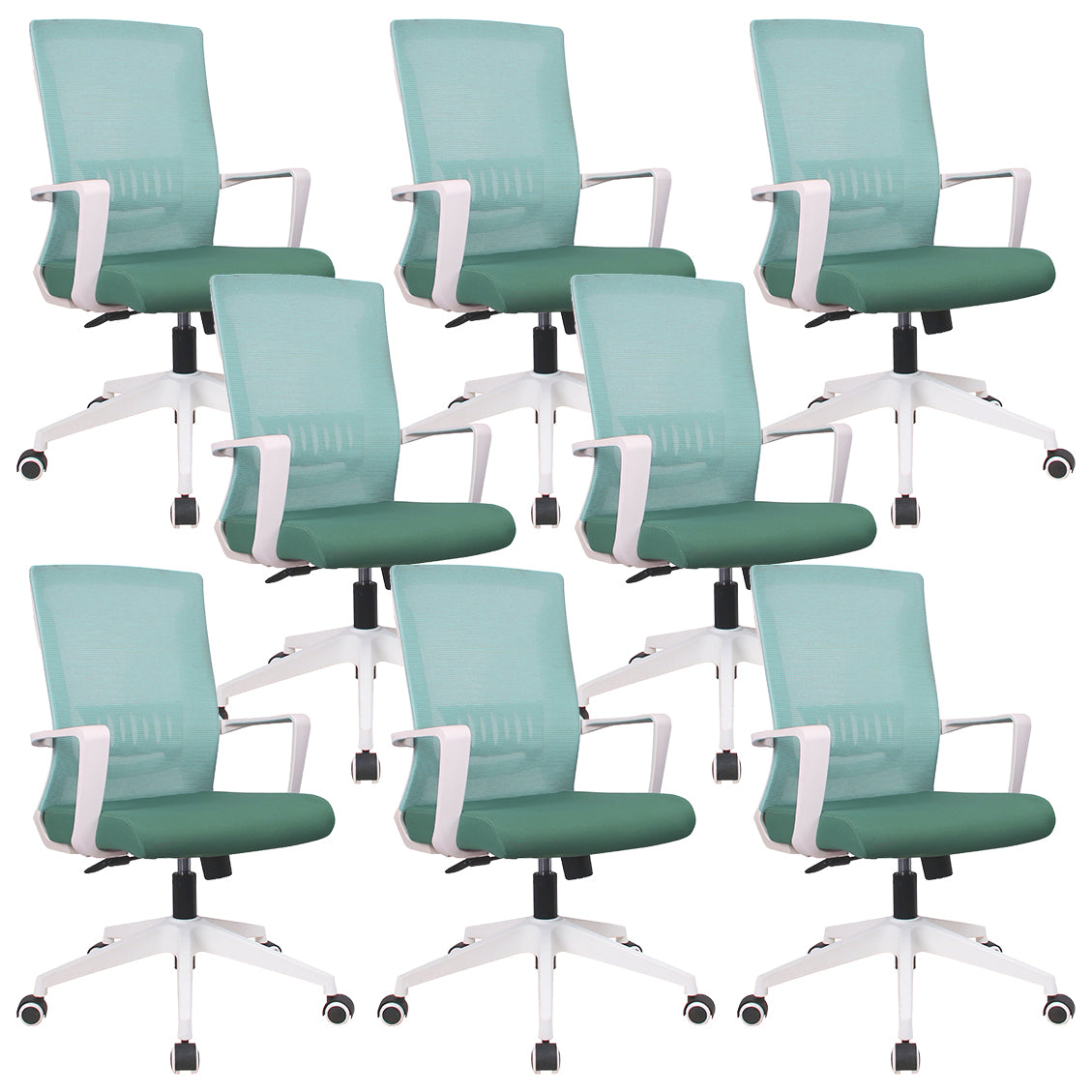 21"W Contemporary Desk Chair Green Breathable AirGrid Office Chair