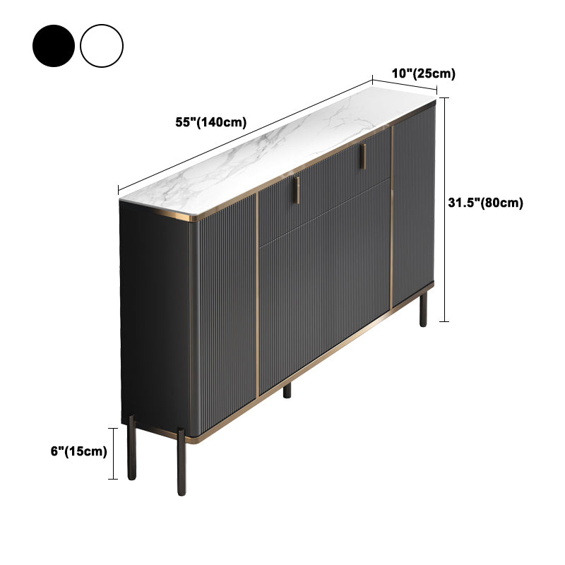 Glam Style Sideboard with Drawers and Storage Side Board for Dining Room