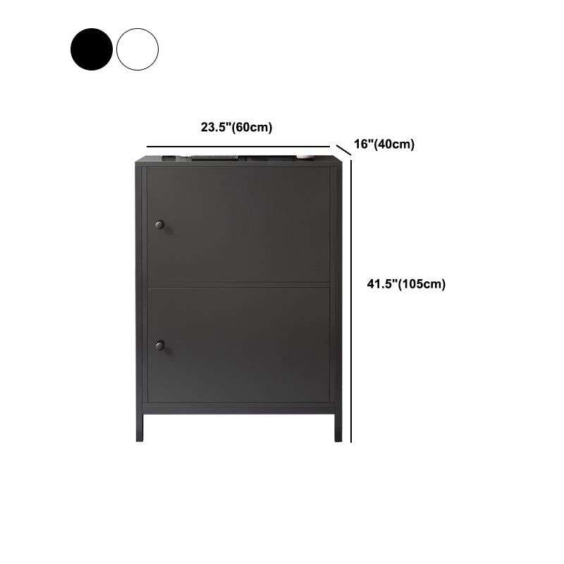 Engineered Wood Dining Server with 2 Shelves Modern Sideboard Table