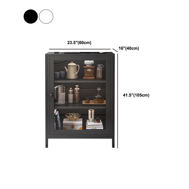 Engineered Wood Dining Server with 2 Shelves Modern Sideboard Table