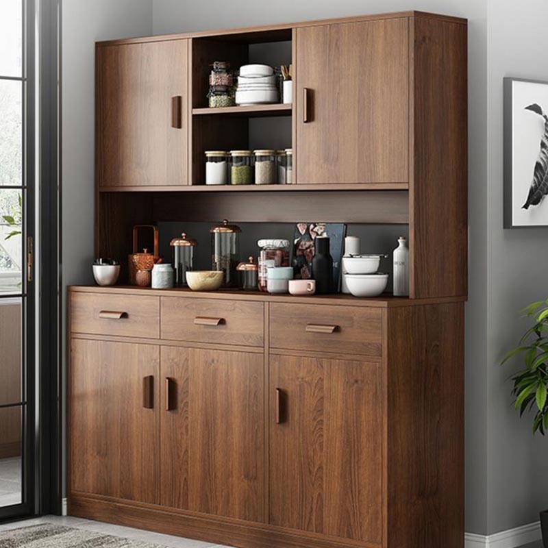 Engineered Wood Sideboard with Drawers Modern Kitchen Buffet Sideboard