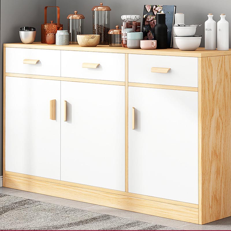 Engineered Wood Sideboard with Drawers Modern Kitchen Buffet Sideboard