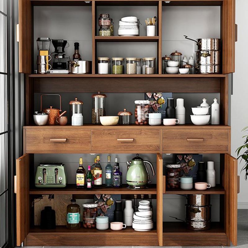 Engineered Wood Sideboard with Drawers Modern Kitchen Buffet Sideboard