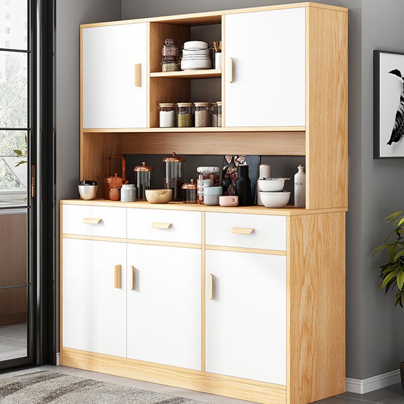 Engineered Wood Sideboard with Drawers Modern Kitchen Buffet Sideboard