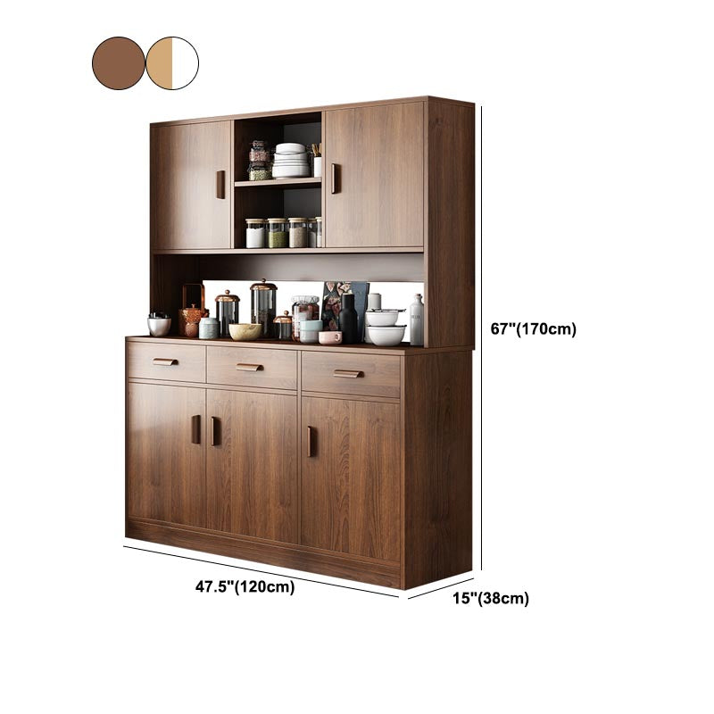 Engineered Wood Sideboard with Drawers Modern Kitchen Buffet Sideboard