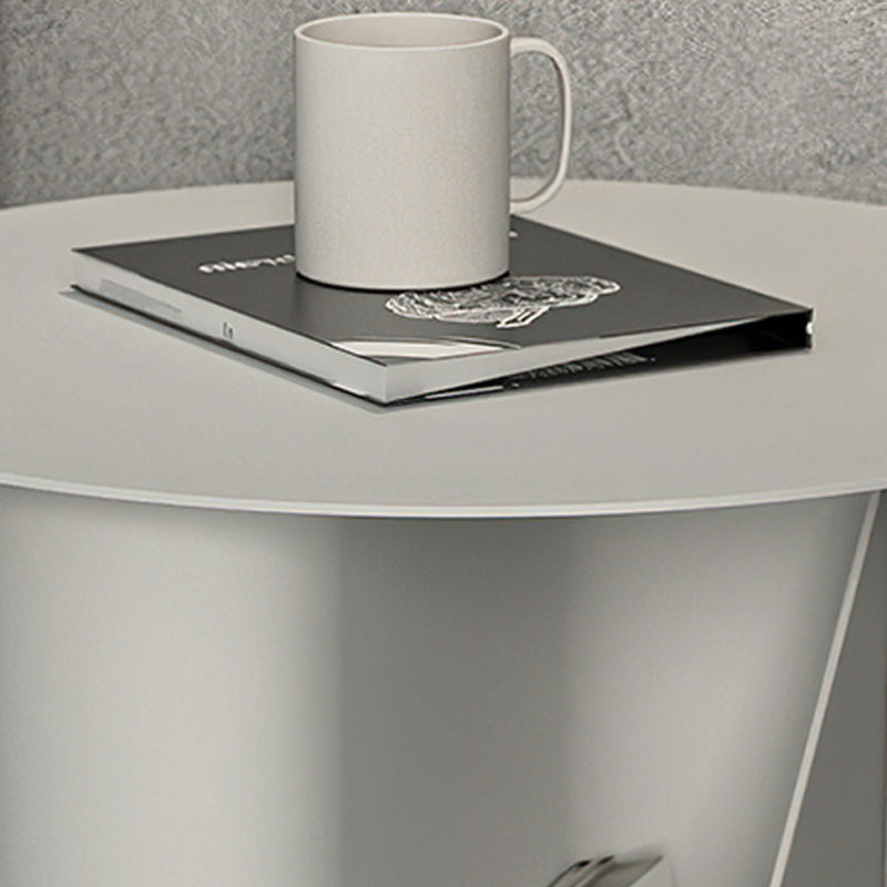 Modern Metal Bedside Cabinet Open Storage Night Table for Bedroom