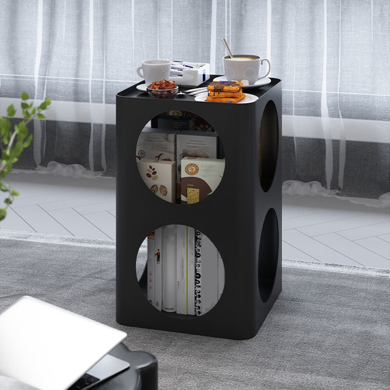 Modern Open Storage Bedside Cabinet Metal Night Table for Bedroom