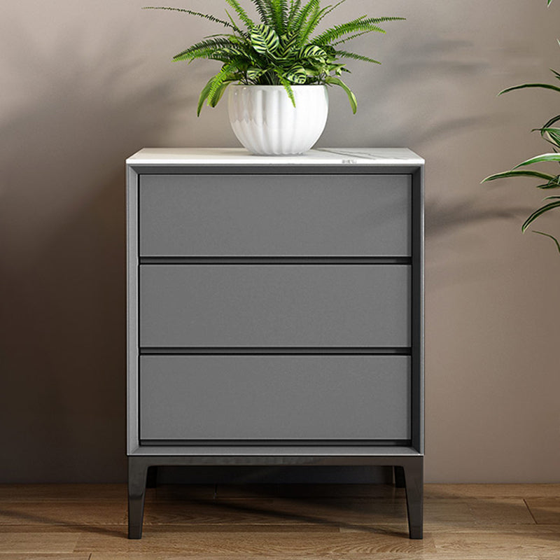 Contemporary Chest Bedroom Engineered Wood Storage Chest with Drawers