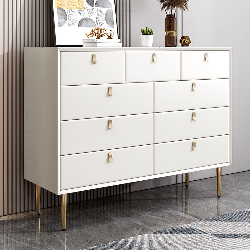 15.6-inch Width Glam Dresser Stone Storage Chest with 9 Drawers