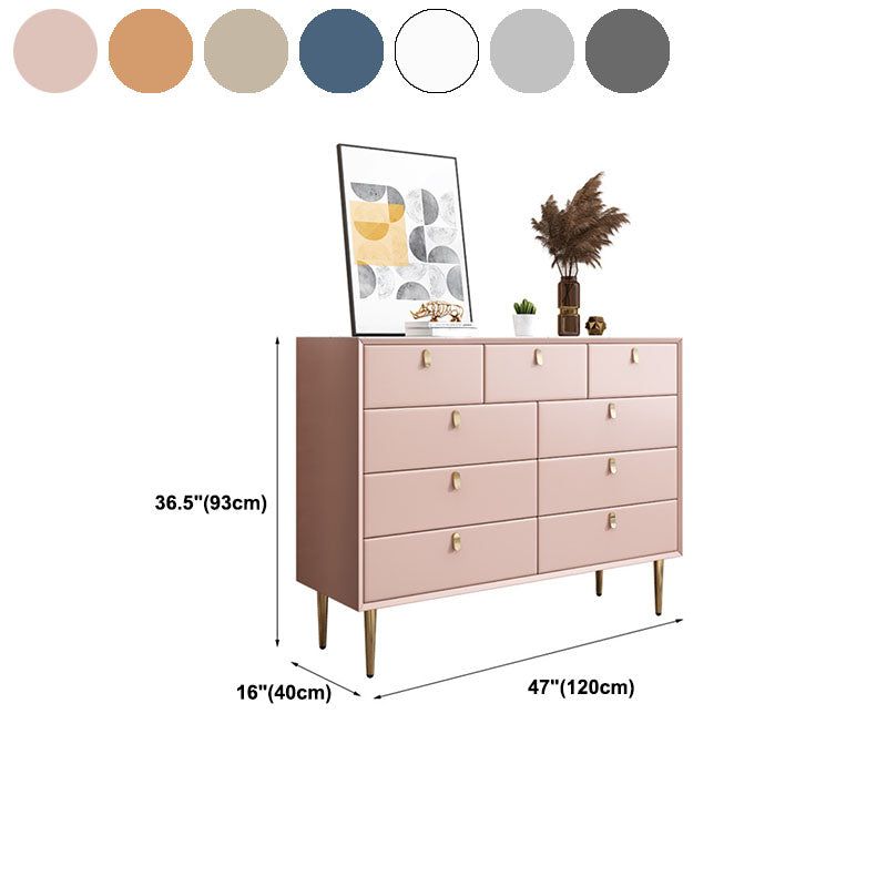 15.6-inch Width Glam Dresser Stone Storage Chest with 9 Drawers