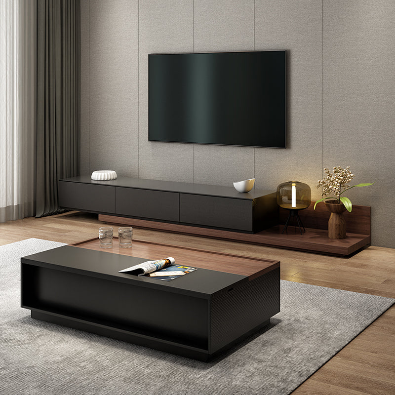 Engineered Wood TV Stand Console Contemporary TV Media Stand