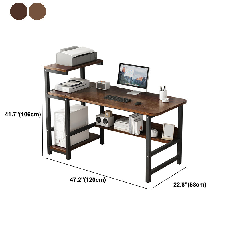 Industrial Computer Desk Rectangular Manufactured Wood Office Desk for Home and Office