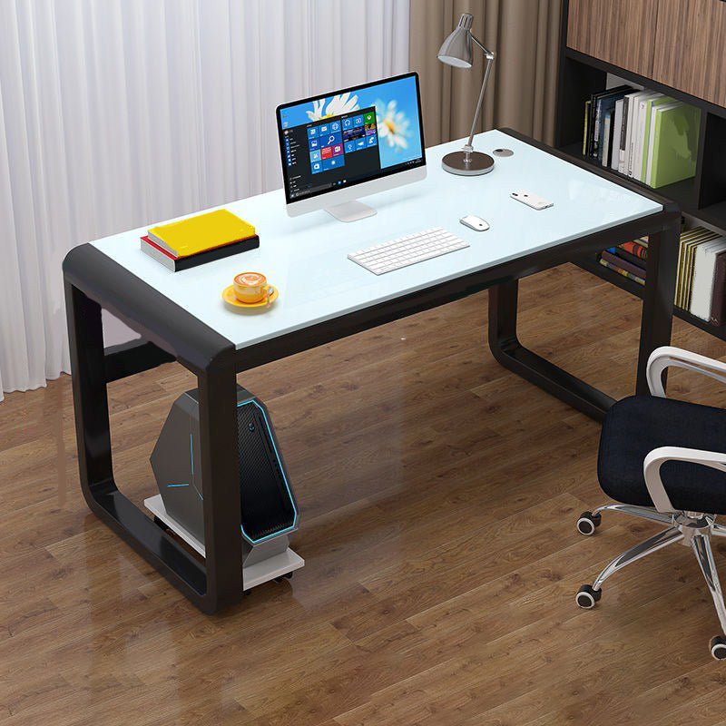 Glass Rectangle Gaming Desk Modern & Contemporary Computer Desk