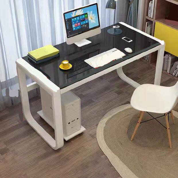 Glass Rectangle Gaming Desk Modern & Contemporary Computer Desk