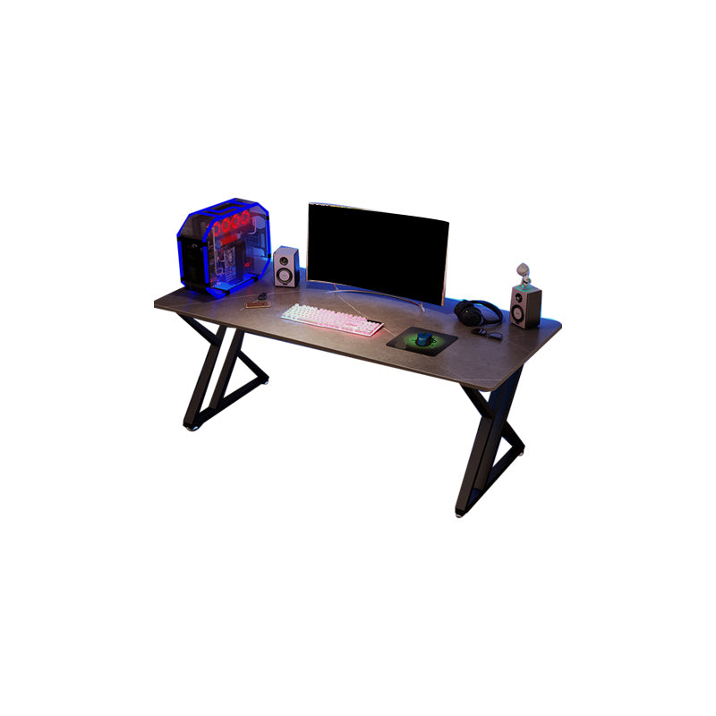 Modern & Contemporary Gaming Desk Rectangular Laptop Table Grey