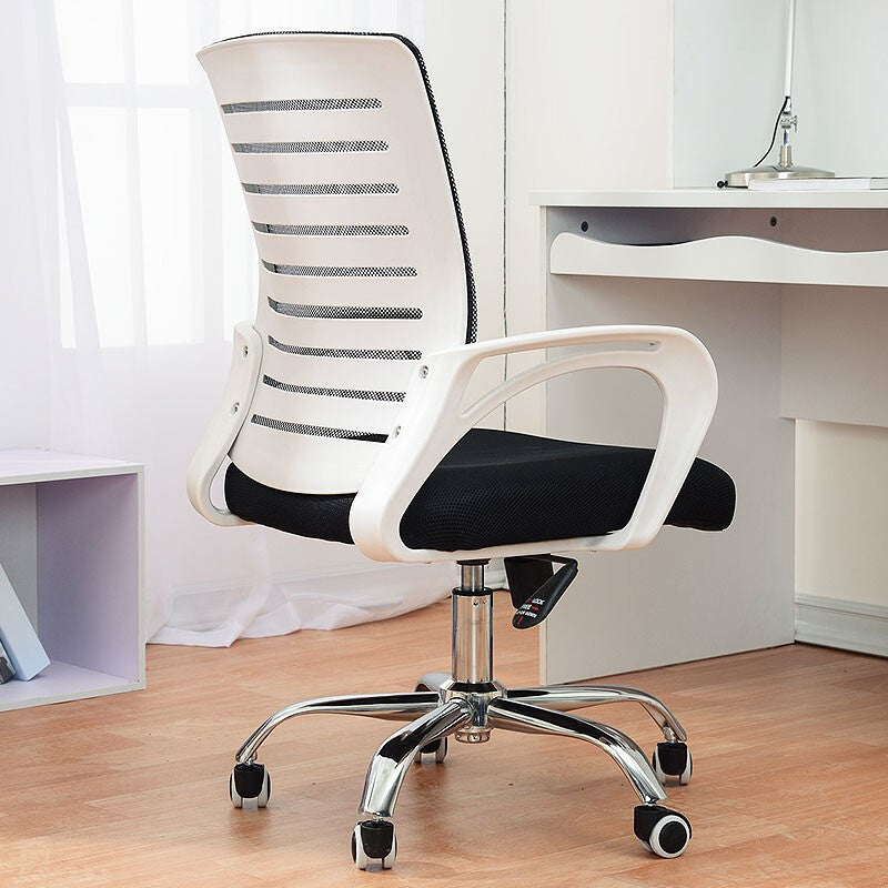 Contemporary Mid-Back Arm Chair Conference Microfiber Desk Chair