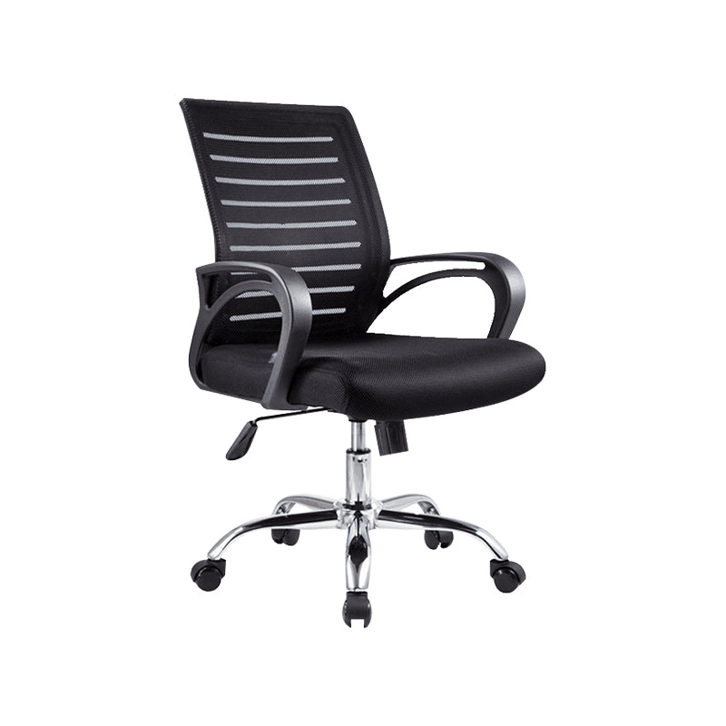 Contemporary Mid-Back Arm Chair Conference Microfiber Desk Chair